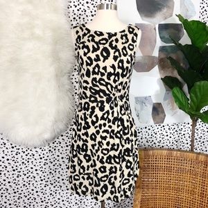 LOFT size Medium cheetah animal print dress